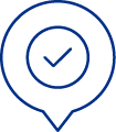 circle with a check mark in it icon